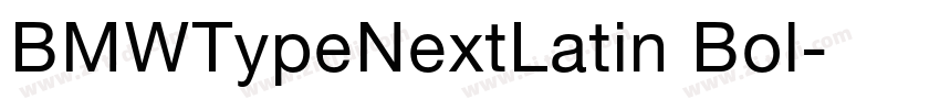 BMWTypeNextLatin Bol字体转换
